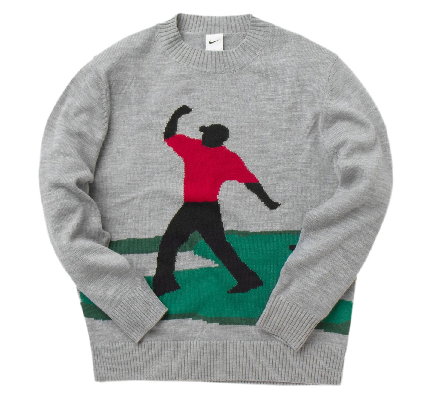 Nike x Tiger Woods Golf Jump Knit Crew Sweater “Grey”