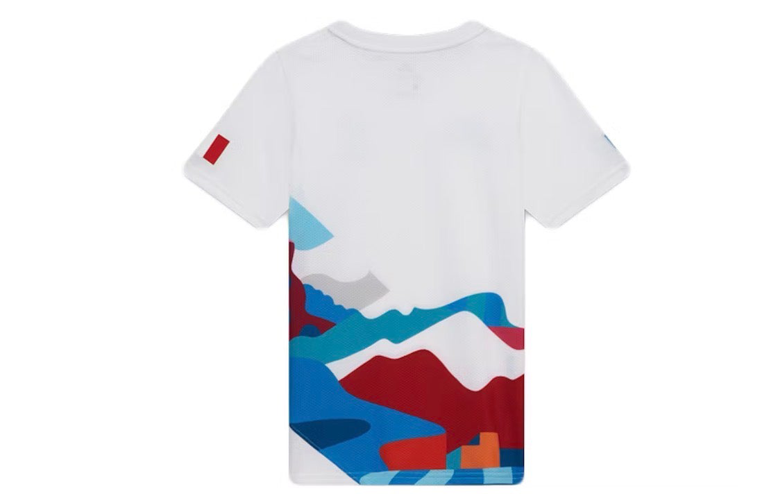 Nike x Parra France Federation T-Shirt “White Blue” Kid