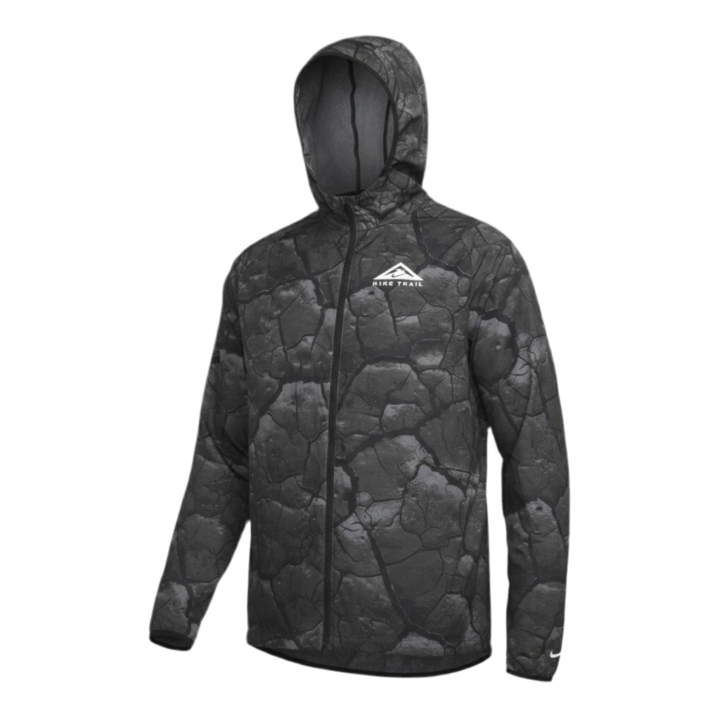 Nike Trail Windbreaker Full Zip Jacket “Black Rock”
