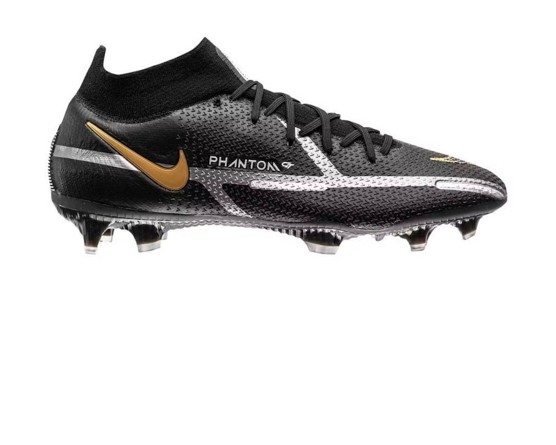Nike Phantom GT2 DF Elite FG 'Black Metallic Gold'