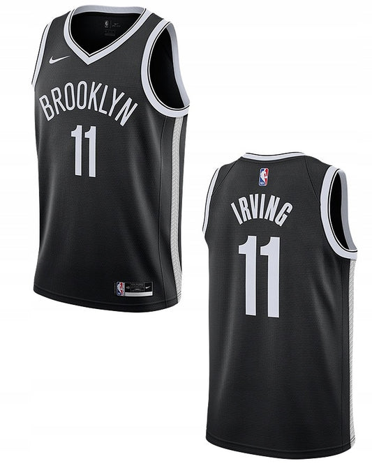 NIKE NBA BROOKLYN NETS KYRIE IRVING ICON EDITION SWINGMAN JERSEY BLACK