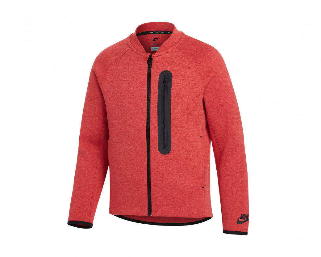 Nike Tech Zip Crewneck “Red” Kid