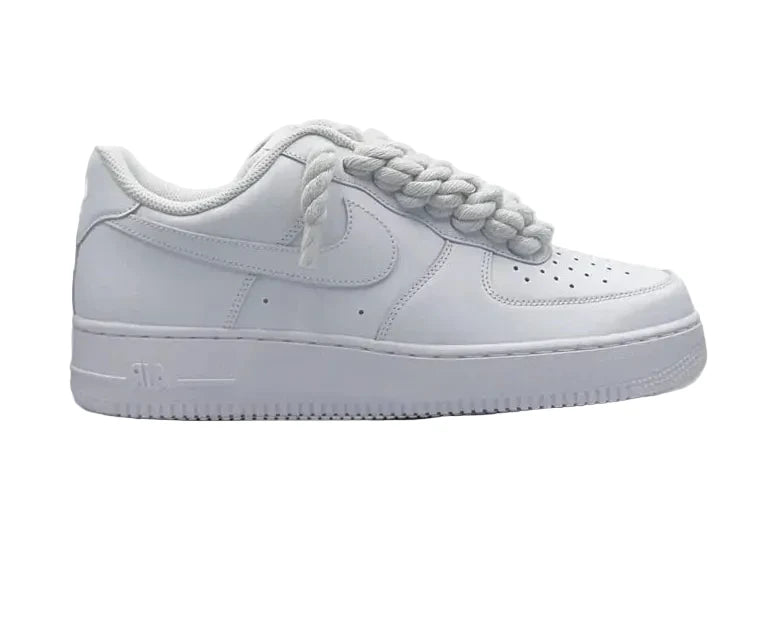 Nike Air Force 1 Rope Laces “Triple White”