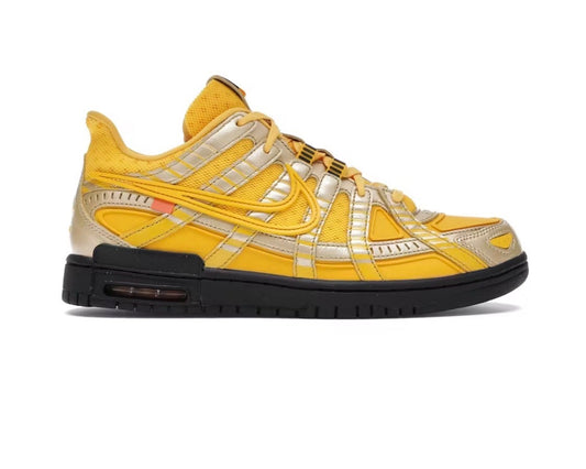 Nike Air Rubber Dunk x Off-White 'University Gold'