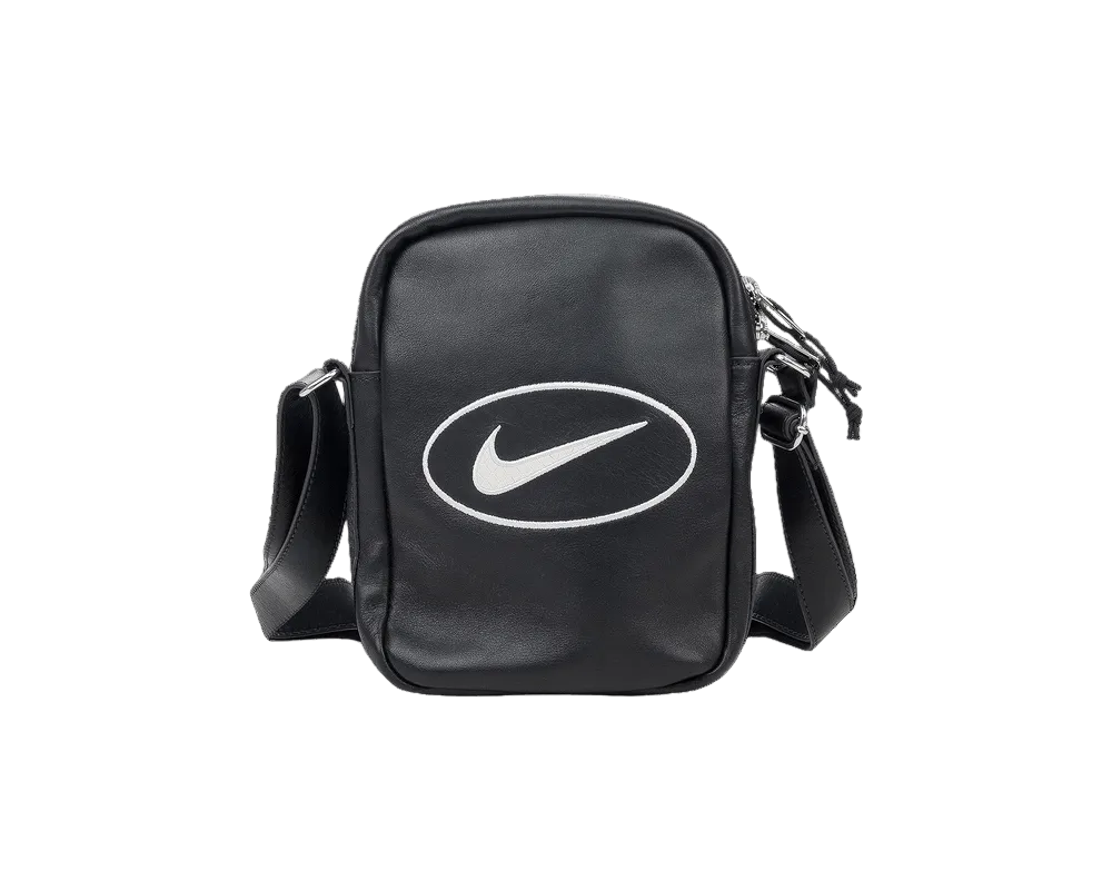 Nike x Supreme Leather Shoulder Bag “Black”
