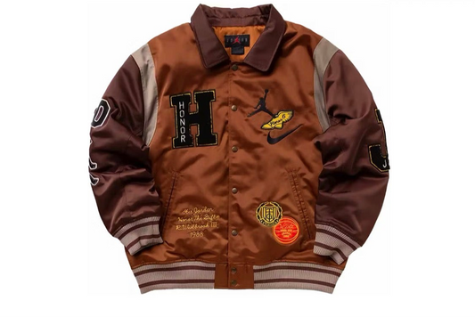 Jordan x Honor The Gift Westbrook Varsity Jacket “Tan”