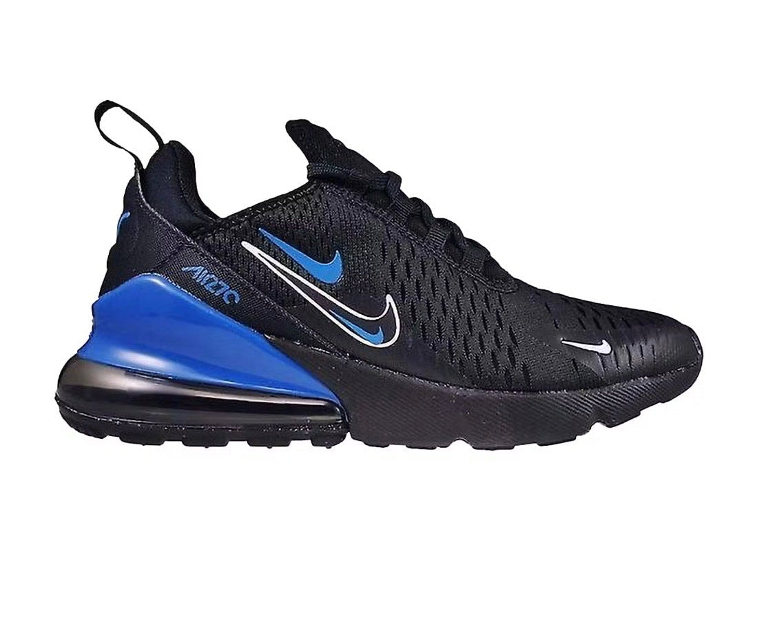 Nike Air Max 270 GS 'Multi-Swoosh - Black Dark Marina Blue'