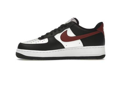 Nike Air Force 1 '07 'Black Dark Team Red'