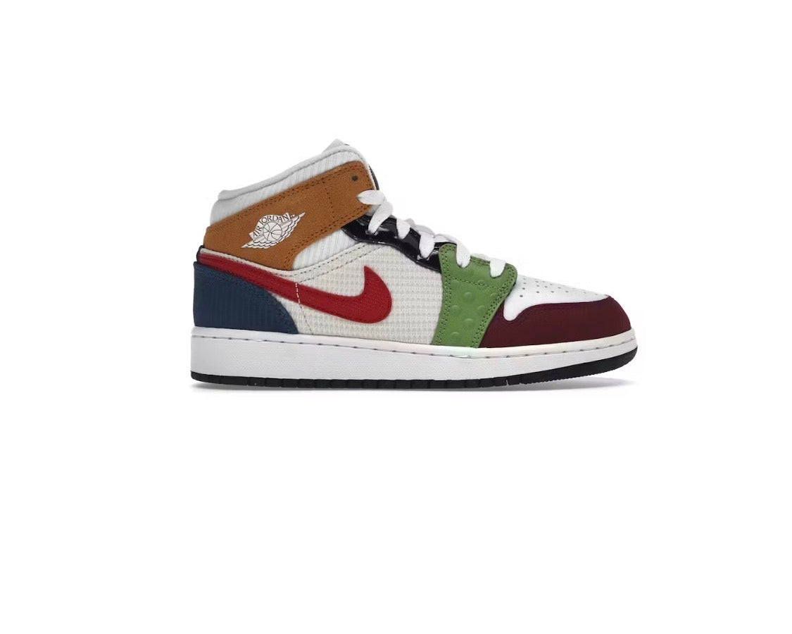 Air Jordan 1 Mid SE 'Messy Room' (GS)