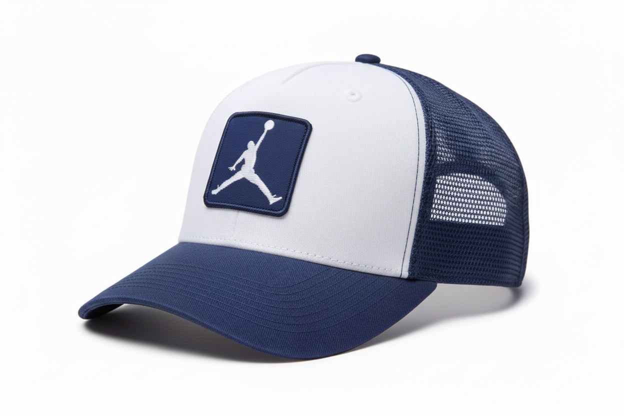 Jordan Rise Structured Adjustable Cap “White Navy”