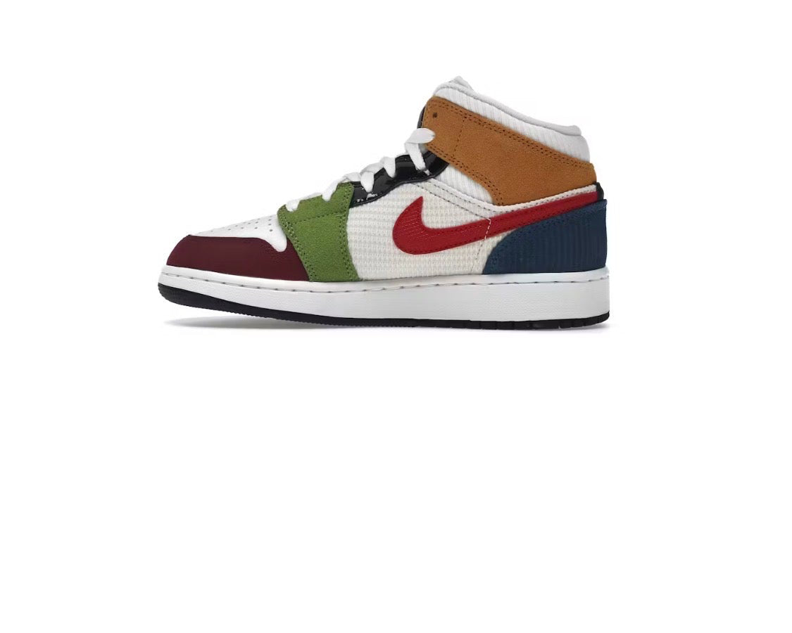 Air Jordan 1 Mid SE 'Messy Room' (GS)