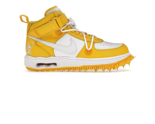 Nike Air Force 1 Mid SP Leather x Off White 'Varsity Maize'