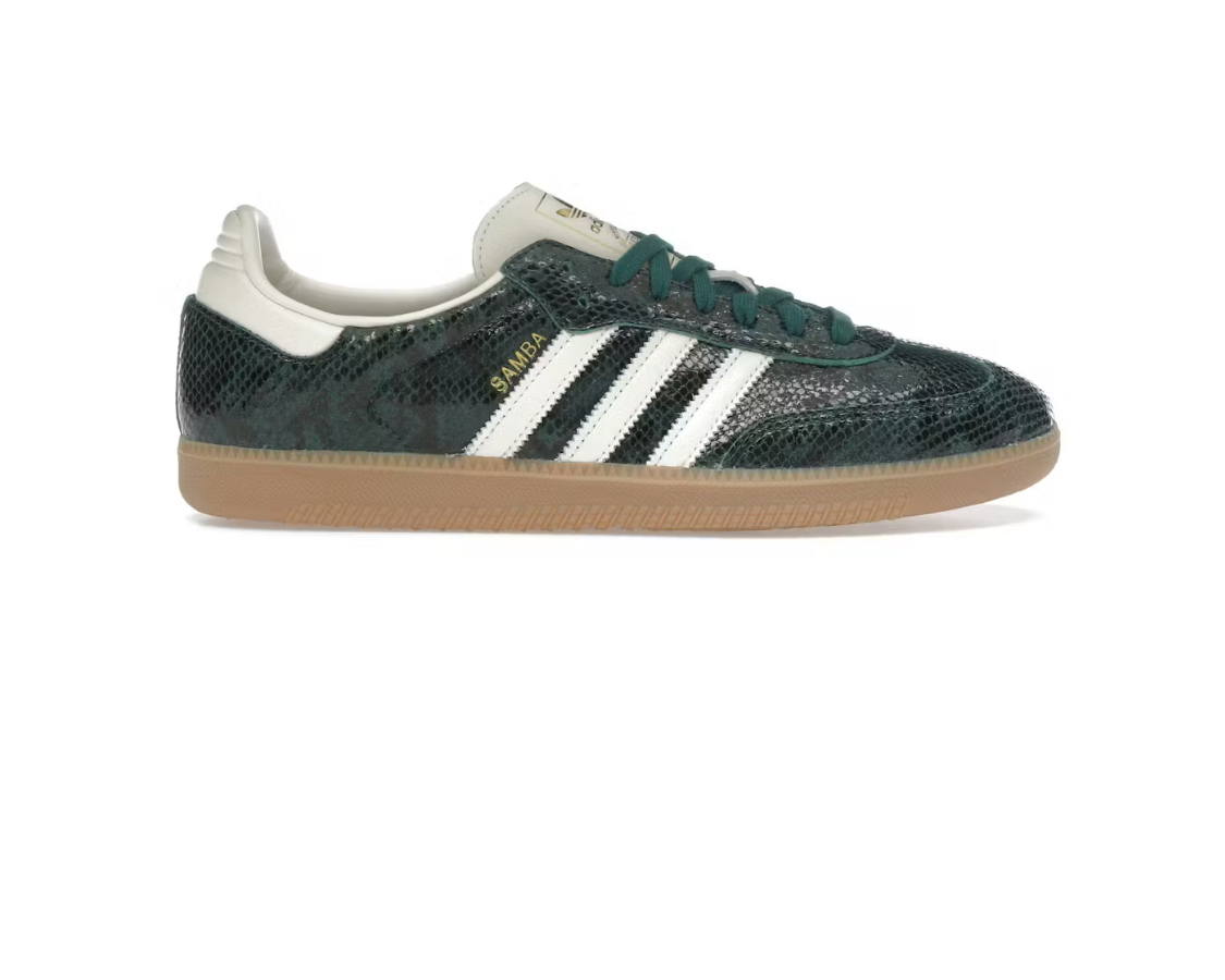 Adidas Samba OG 'Snakeskin Pack - Collegiate Green' (W)