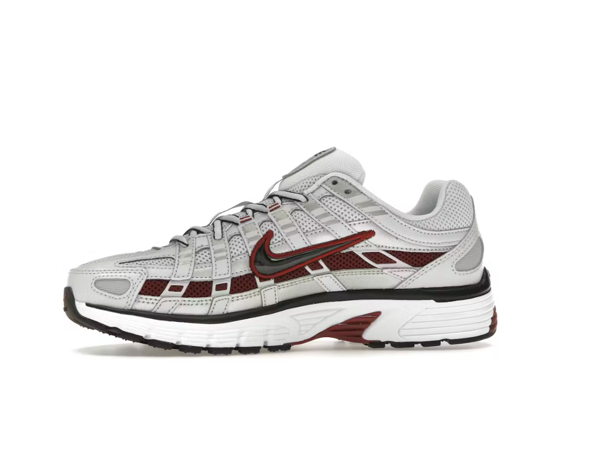 Nike P-6000 'Pure Platinum Team Red'