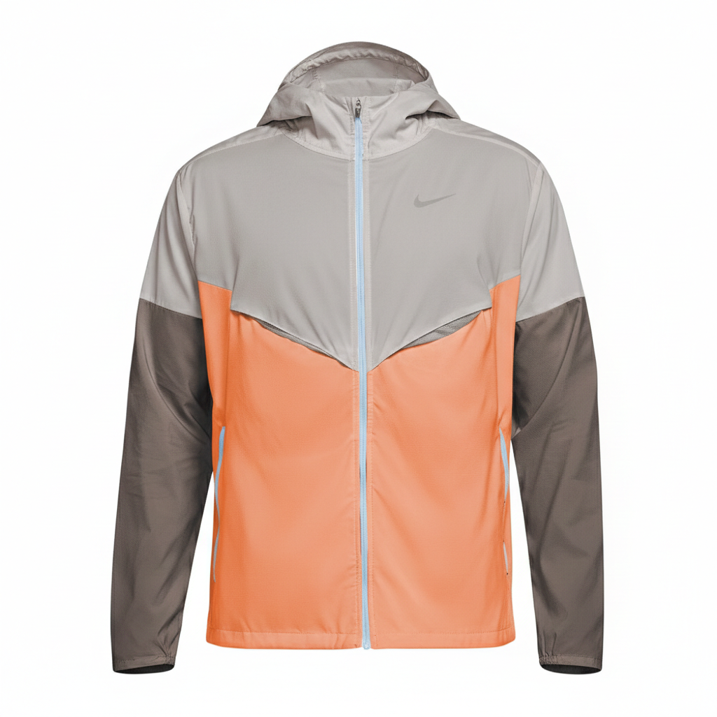 Nike Tech Windrunner Running Full Zip Jacket “Grey Orange”