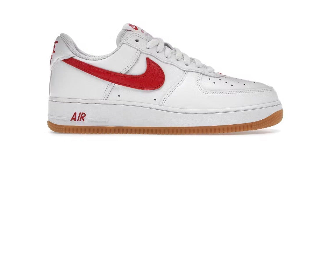Nike Air Force 1 Low 'Color of the Month - White University Red'