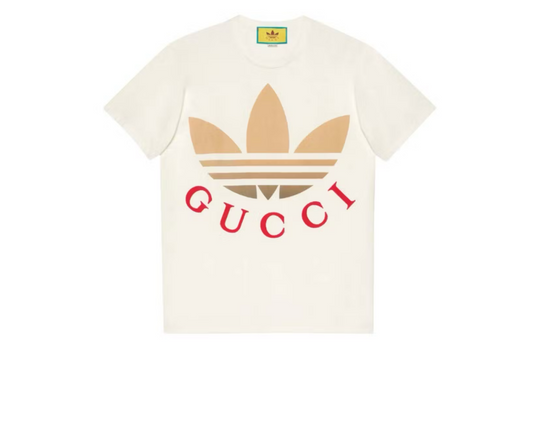 Adidas x Gucci Print Logo T-Shirt “Beige”
