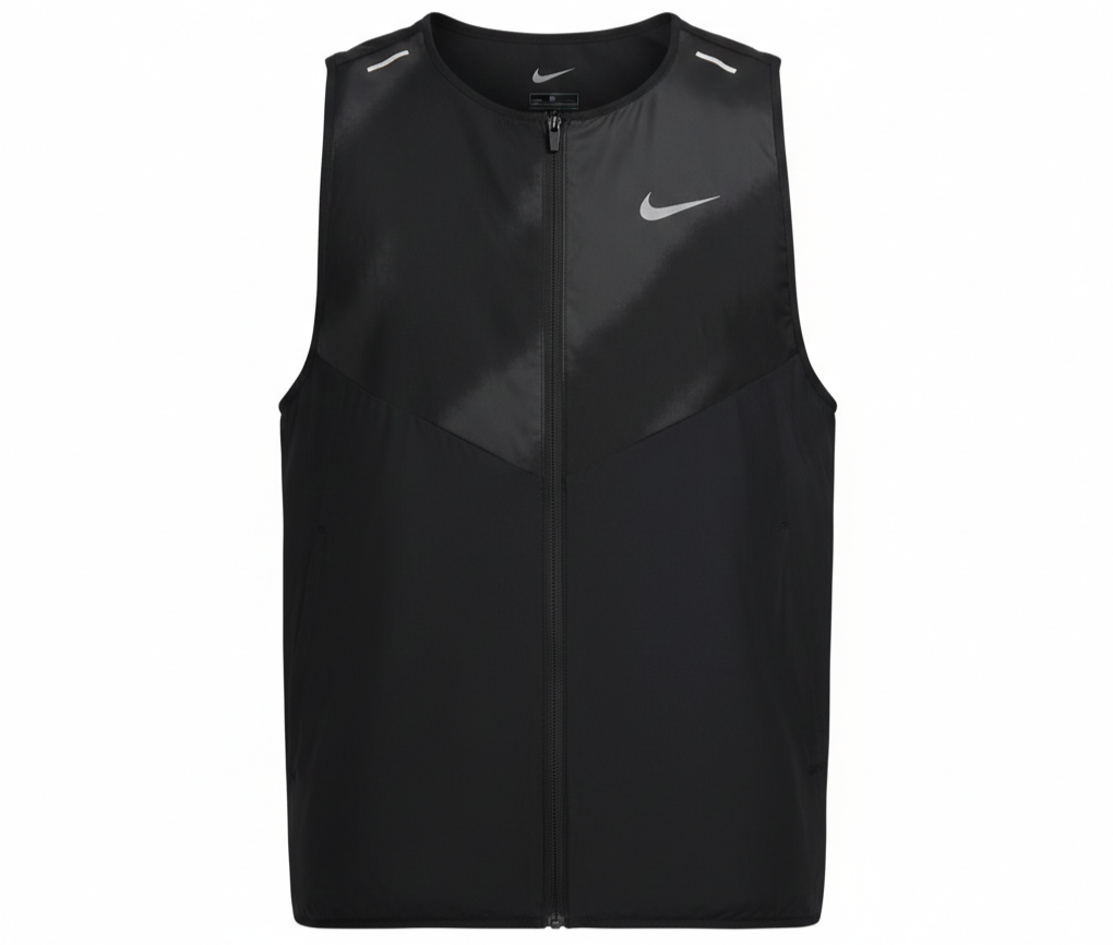 Nike AeroLayer Wild Run Reversible Running Vest Jacket “Black Grey”