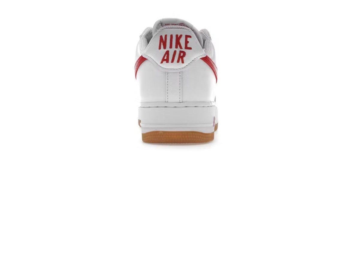 Nike Air Force 1 Low 'Color of the Month - White University Red'