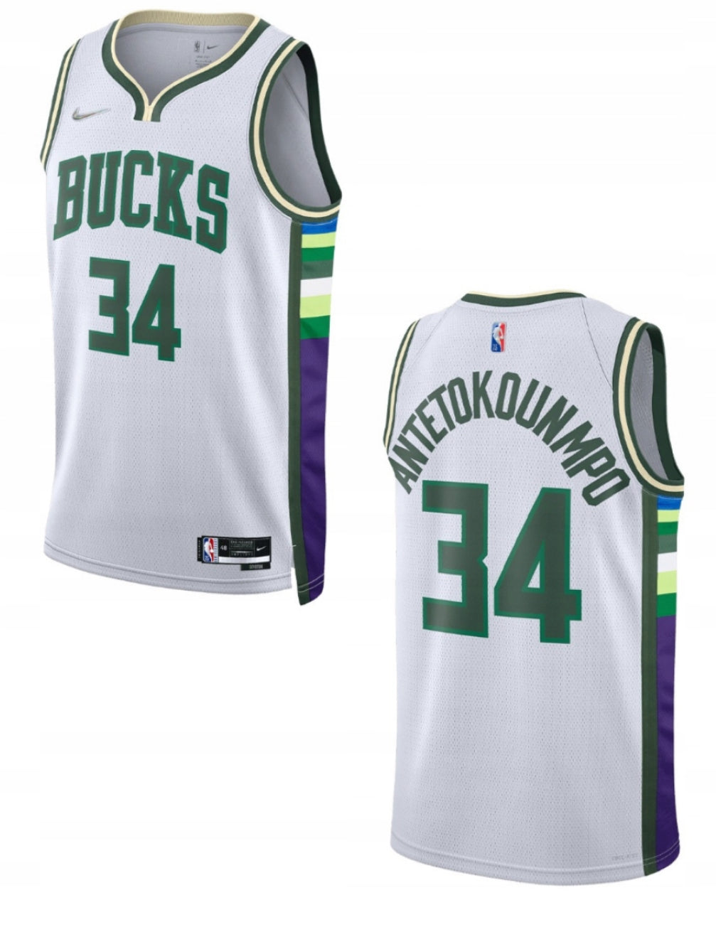 Nike NBA Milwaukee Bucks City Edition Giannis Antetokounmpo 34 Dri-FIT Swingman